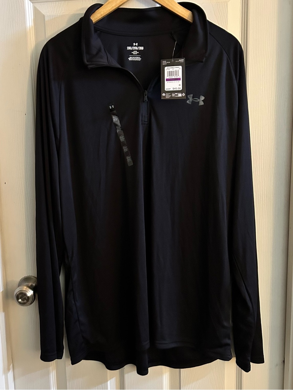 Under Armour Men’s Black Lightweight Quarter-Zip Shirt Jacket